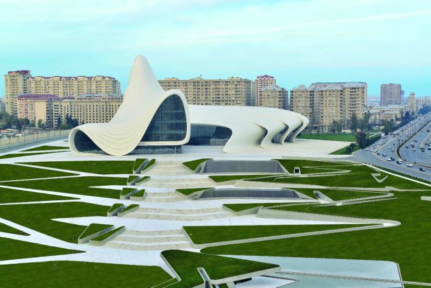 Heydar Aliyev Center progettato da Zaha Hadid - courtesy Heydar Aliyev Center
