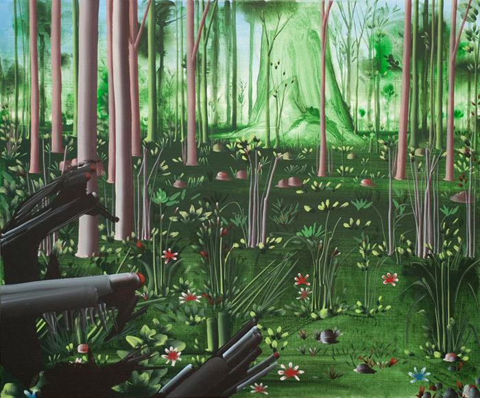 Giovanni Manunta Pastorello. Paesaggio. Acrilico su tela. 50x60cm 2011 Quando il paesaggio è invisibile agli occhi