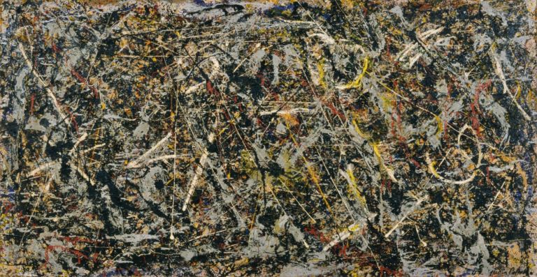 Jackson Pollock Alchemy Pietre Dure, ma anche pittura contemporanea. All'Opificio di Firenze parte il restauro di un Pollock della Collezione Guggenheim di Venezia: ecco le immagini