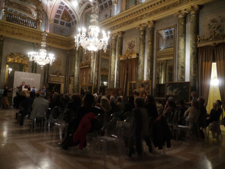 P1230216 Telemaco Signorini vola a 670mila euro: cifre importanti per la prima asta milanese di Cambi. Con buoni riscontri anche per i contemporanei, su tutti Antonio Dias e Hans Hartung; ma anche Fontana e Pomodoro