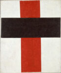 bi2013 0033 659 Kazimir Malevich Hieratic Suprematist Cross large cross in black over red on white 1920 1921 TIFF Malevic sui canali di Amsterdam