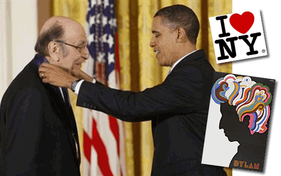 milton glaser receives award from obama1 Morto a New York il grafico e illustratore Milton Glaser. Fu allievo di Giorgio Morandi