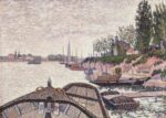 signac avant du tub 1888 Avanguardie in Laguna