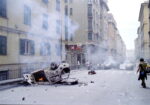 1280px Genova G8 2001 Via Montevideo Chiara Mu, P&V (Police and Violence). Memorie dal G8 di Genova