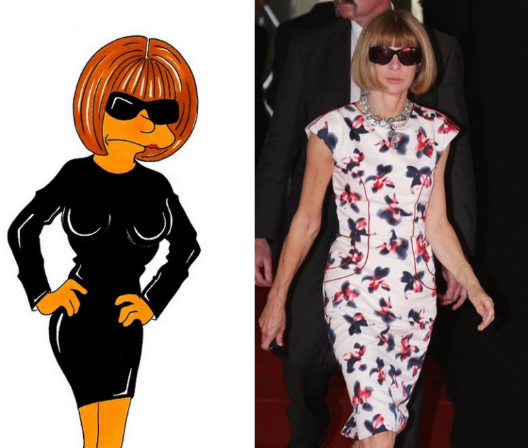 Anna Wintour Simpson Humor Chic by aleXsandro Palombo I Simpson in chiave fashion: aleXsandro Palombo si sipira a Helmut Newton per reinventare i mitici cartoon. Ed ecco il calendario Humor Chic 2014