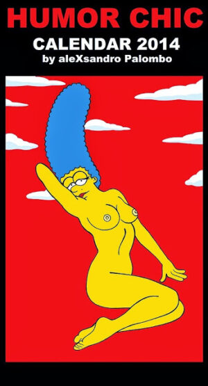 I Simpson in chiave fashion: aleXsandro Palombo si sipira a Helmut Newton per reinventare i mitici cartoon. Ed ecco il calendario Humor Chic 2014