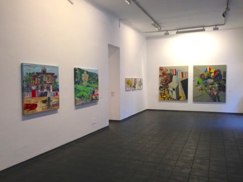 Nuova Pittura Italiana - veduta della mostra presso lo Studio d'Arte Cannaviello, Milano 2013