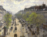 Camille Pissarro Boulevard Montmartre printemps 1897 Ottime notizie da Londra. Inizia alla grande il mercato con le aste 2014 per Christie's e Sotheby's: record per Juan Gris, Carlo Carrà, Camille Pissarro e Kay Sage