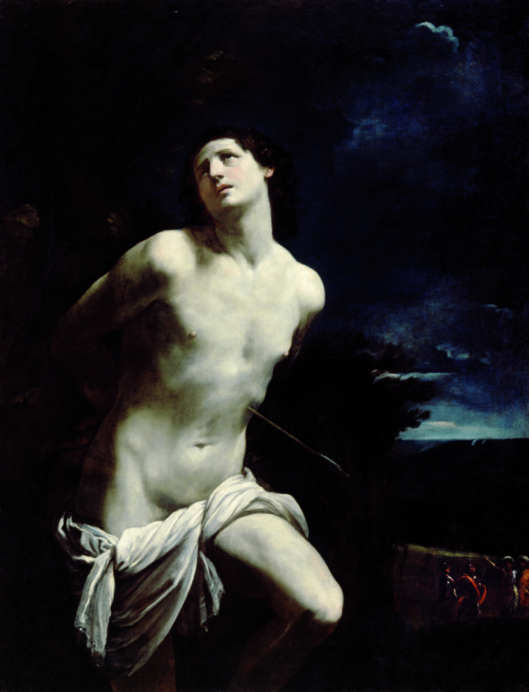 Guido Reni San Sebastiano 1616 ca. Dulwich Picture Gallery di Londra La grande pittura italiana in trasferta. A Budapest