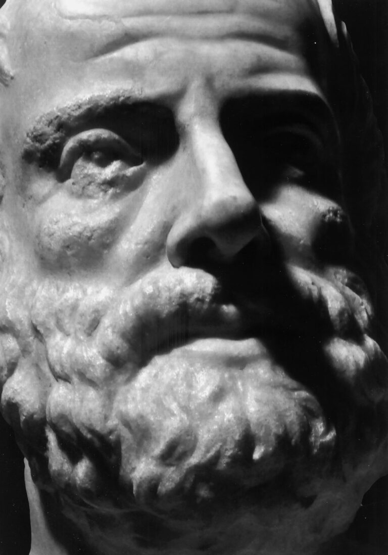 Ritratto di Aristotele II sec. d.C. 450° anniversario della morte di Michelangelo, gli Uffizi si regalano due spazi tutti nuovi. Presentato il nuovo allestimento delle sale dei Ritratti greci e del Giardino di San Marco, ecco le immagini