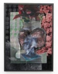 Senza titolo tessuto spray carta e collage 2011 55x40cm courtesy lartista e Brand New Gallery Milano Alessandro Roma, piatto forte al MAC di Lissone