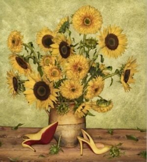 Chi glielo doveva dire a Van Gogh che sarebbe diventato testimonial di un paio di scarpe? Christian Louboutin torna a mixare moda, pubblicità e pittura