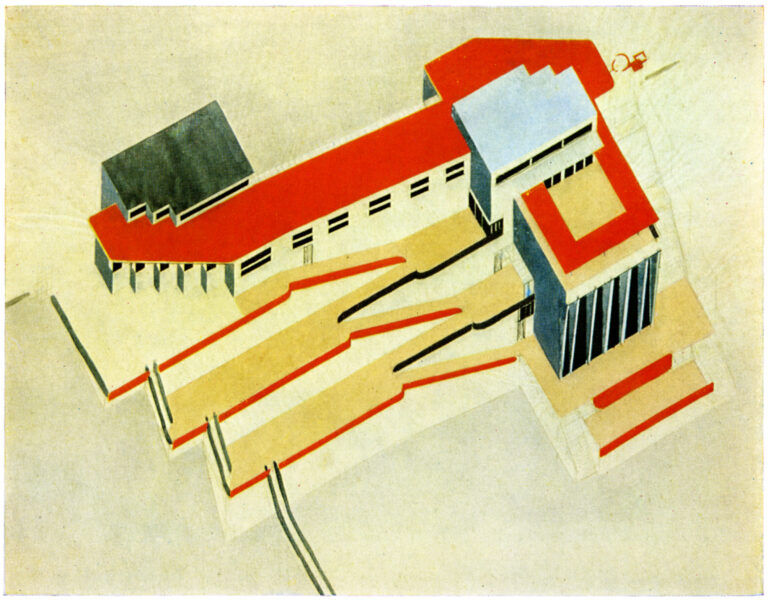 06 lissitzky progetto per un circolo nautico L’universo plastico di El Lissitzky