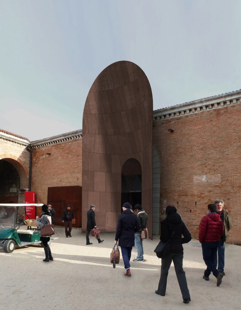 Il Portale Un innesto contemporaneo © CZA xl Ecco come sarà il Padiglione Italia alla prossima Biennale di Architettura. "Innesti" è il nome scelto dal curatore Cino Zucchi, che risponde alla chiamata "Absorbing modernity 1914-2014" di Rem Koolhaas