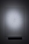 Potenziale 2013 vetro sabbiato 30x42 cm Fabrizio Corneli, tra l’infinito e lo starnuto