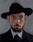S. Dessy Autoritratto con cappello nero 1923 olio Lo sguardo limpido e oggettivo di Stanis Dessy