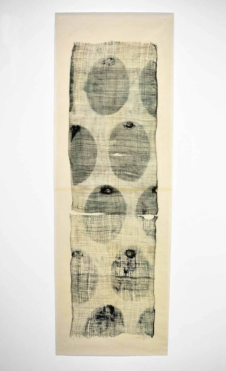 katha 6 2013 stampa digitale di Bende sacre 11 su carta Japan di proprietà dellartista Isabella Ducrot: l’arte in bilico su un filo di seta