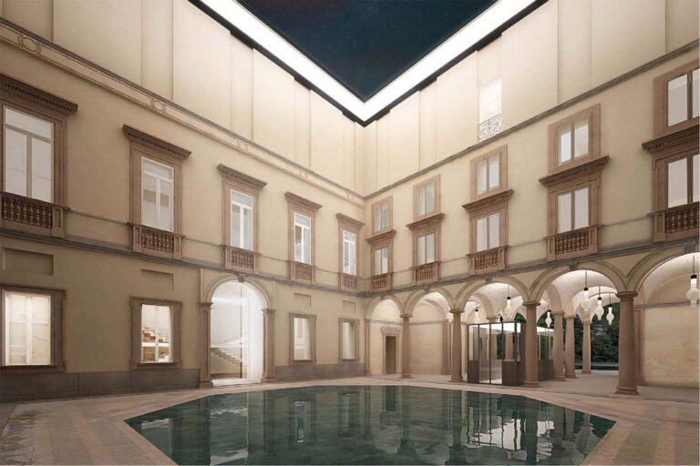 progetto9 Consorzio Cooperative Costruzioni Spa impresa mandataria Italo Rota progettista capogruppo vista del cortile interno Il ribasso della qualità. L’esempio di Palazzo Citterio a Milano