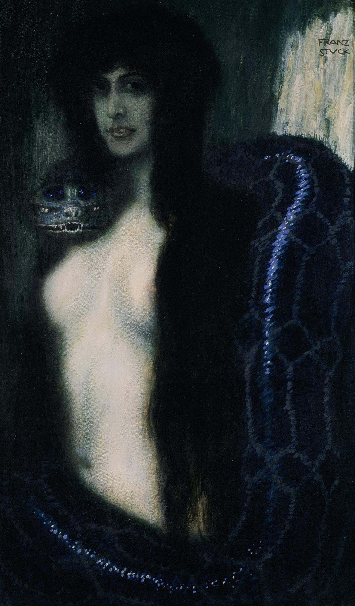 Franz von Stuck, Il peccato, 1909 ca. – olio su tela