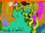 1 Andy Warhol Andy2 1985 AWF 475px Ventotto opere digitali di Andy Warhol recuperate da un vecchio floppy disk. Archeologia tecnologica contemporanea