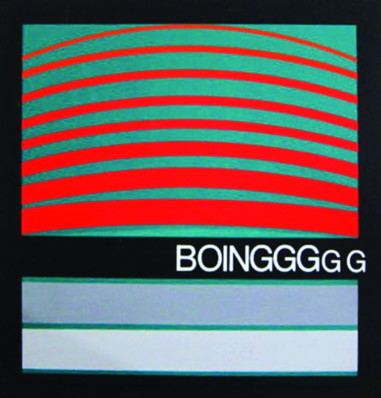 Eugenio Carmi, Boinggg, 1966, tecnica mista