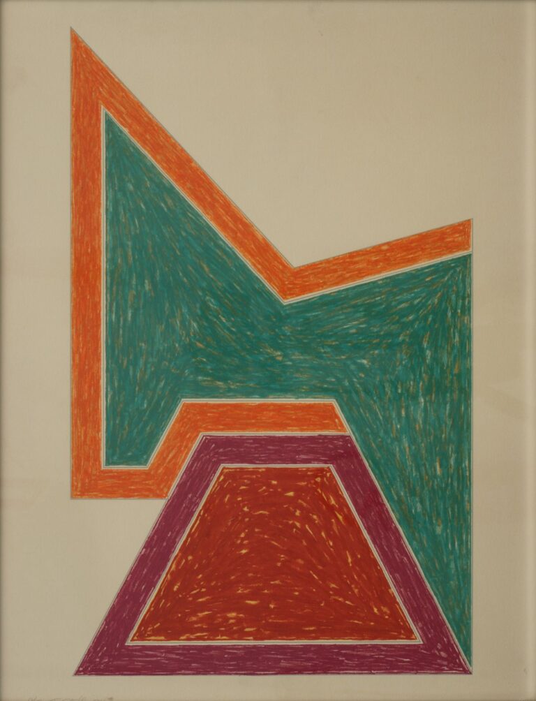 FRANK STELLA Malden Massachusetts1936 Wolfeboro 1974 Litografia Le neoavanguardie e la ricostruzione. Storie del secondo Novecento