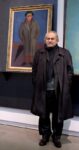 Jannis Kounellis davanti Autoritratto con lombrello di Mafai Kounellis e Mafai: un dialogo incerto