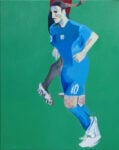Krzystof Klusik Soccer 2014 olio su tela80x100 cm La galleria dei contemporanei. Nuovi punti di vista sul ritratto con Krzysztof Klusik