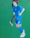 Krzystof Klusik Soccer 2014 olio su tela80x100 cm La galleria dei contemporanei. Nuovi punti di vista sul ritratto con Krzysztof Klusik