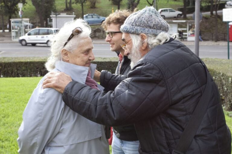 Mara Coccia con Mauro Staccioli