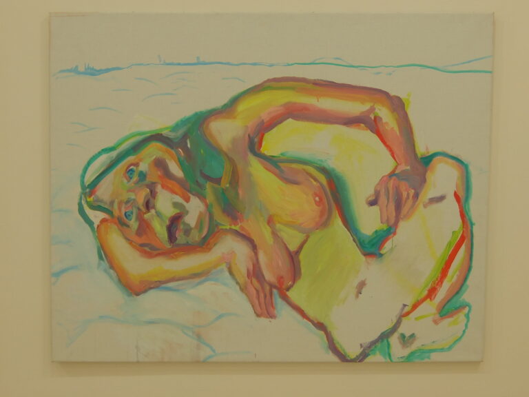 Maria Lassnig Self in Snow 2002 Maria Lassnig: il corpo è una prigione