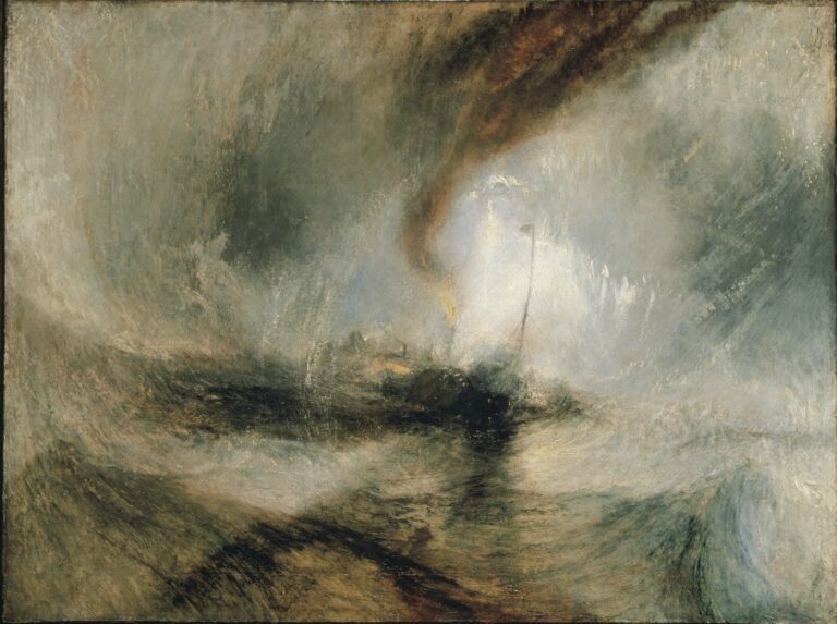 Snow Storm – Steam boat off a Harbour’s Mouth © Tate e1397077029279 Il pittore del mare e delle onde. Turner a Greenwhich