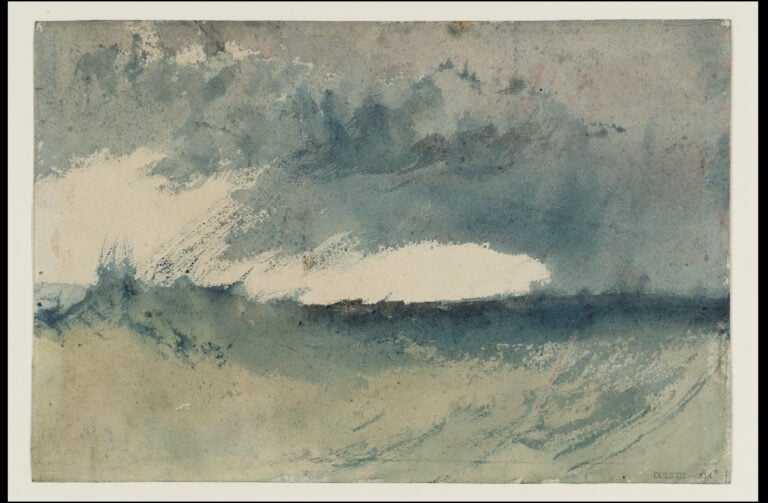Study of sea © Tate Il pittore del mare e delle onde. Turner a Greenwhich