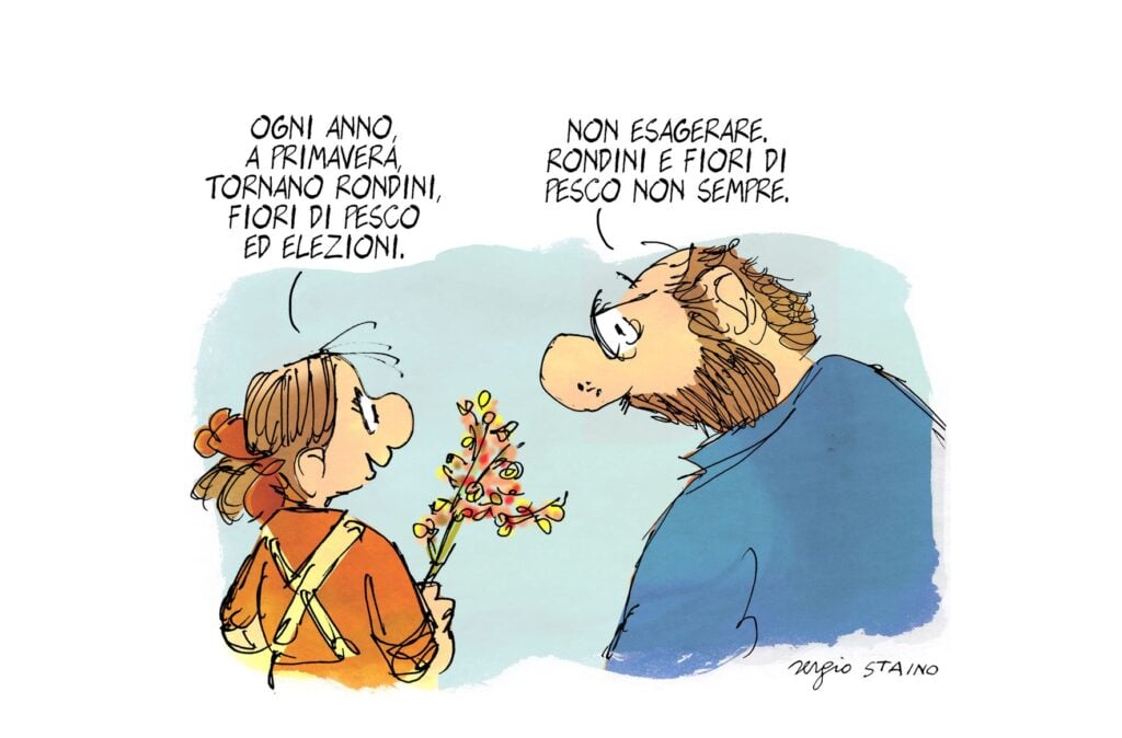 Una vignetta di Sergio Staino