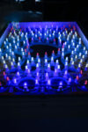 tavolino Salone Updates: dalle feste patronali al design contemporaneo. Le luminarie di Domenico Pellegrino reinventano tavoli, biciclette, Ape Car. E una scintillante Sicilia pop