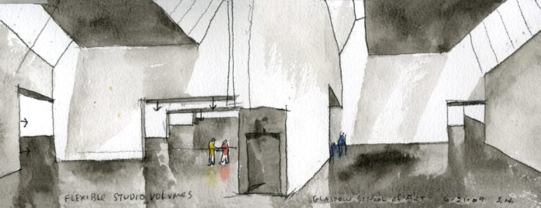 02 Sketch Molteplicità e coesistenza. Steven Holl a Glasgow