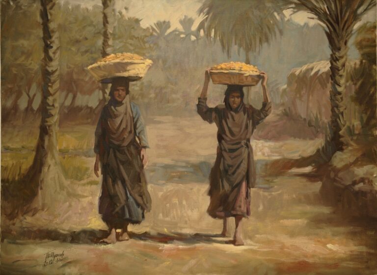 6 Bassim Al Shaker Date Sellers 2011 oil on canvas 60 x 80 cm courtesy of tha artists Al Nakhla Gallery adn RUYA Foundation Copy 800x583 L’Iraq in mostra. Per una rinascita che parte dal quotidiano