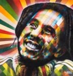 Bob Marley 80x80cm spray paint on canvas dorothycircusgallery Roma Capitale (della Street Art). Eduardo Kobra fra galleria e museo