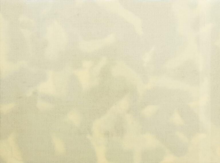 Erik Saglia Untitled 2014 spray paper tape epoxy resin on panel187x250x5cmWES18MZ Artisti all’esordio. Erik Saglia e la lavorazione dello scotch