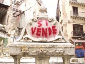 Degrado e illegalità, la solita musica a Palermo. Imbrattata la fontana del Garraffello. E la colpa, stavolta, è di Uwe Jäntsch. Un artista