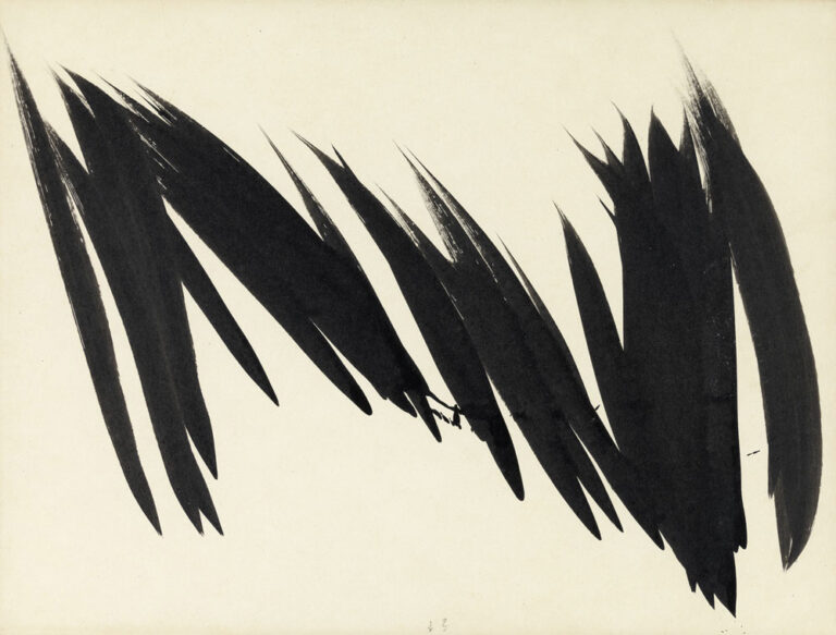 Hans Hartung Sans titre 1956 cm Mille tratti per Rimini. Reportage dalla Biennale del Disegno