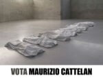 Iginio de Luca vota Maurizio Cattelan Arte di lotta e di governo. Immagini del blitz notturno dell’artista e performer Iginio de Luca a Roma: vota Paolo Uccello, o Lucio Fontana, o Gino De Dominicis