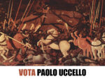 Iginio de Luca vota Paolo Uccello Arte di lotta e di governo. Immagini del blitz notturno dell’artista e performer Iginio de Luca a Roma: vota Paolo Uccello, o Lucio Fontana, o Gino De Dominicis