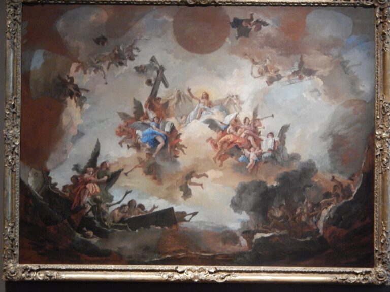 Il bozzetto di Giambattista Tiepolo per il Giudizio Finale Non solo Milano e Napoli. Intesa Sanpaolo inaugura il riallestimento delle Gallerie d’Italia nel vicentino Palazzo Leoni Montanari. Tra icone russe e dipinti del Settecento