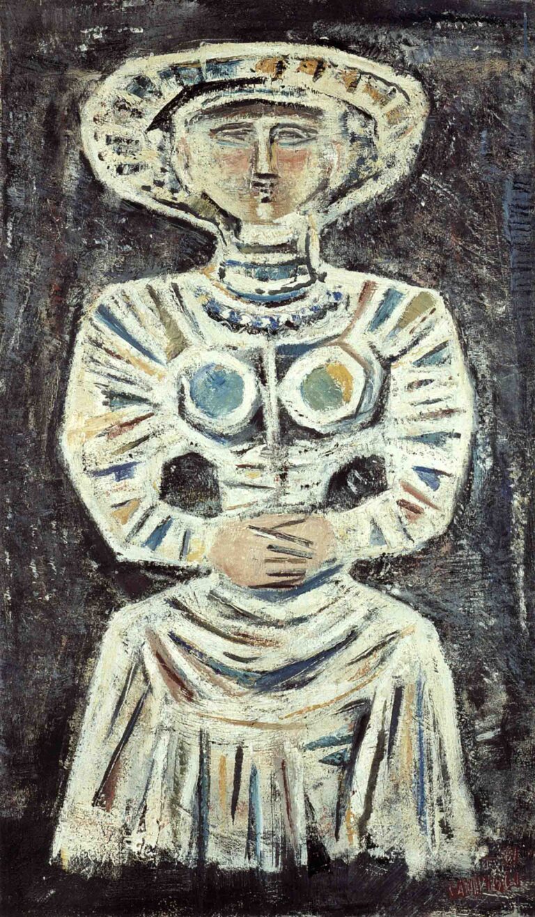 Massimo Campigli Femme assise 1961 olio su tela Massimo Campigli. Storia di un artista e di un figlio illegittimo