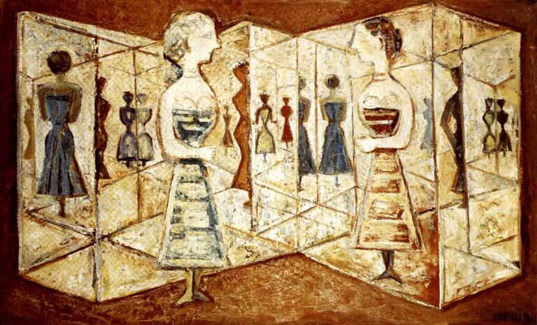 Massimo Campigli Le labyrinthe de glaces 1956 olio su tela Gillo Dorfles e Massimo Campigli. Anno domini 1947