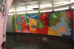 Popay metro ph Alessandro Nota Roma caput Street Art. Immagini degli interventi nella stazione della Metro Spagna nell'ambito del gemellaggio Italia-Francia: e del biglietto d'artista che potete aggiudicarvi...