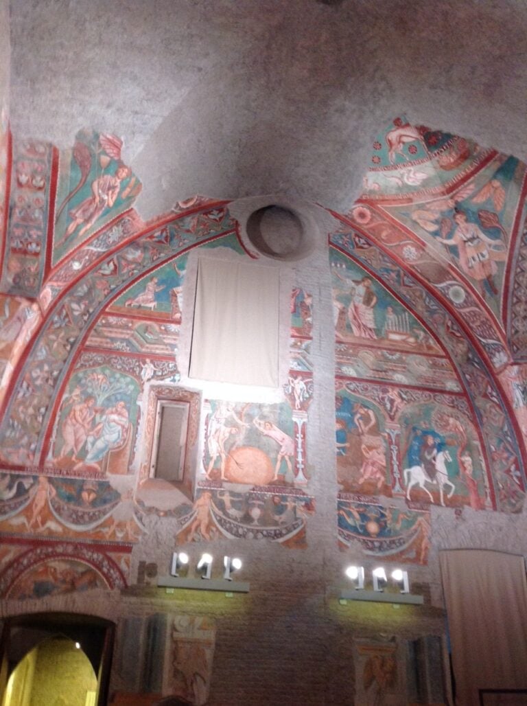 foto 110 e1400679072748 La Cappella Sistina del Medioevo. Completato a Roma il restauro dell’Aula Gotica
