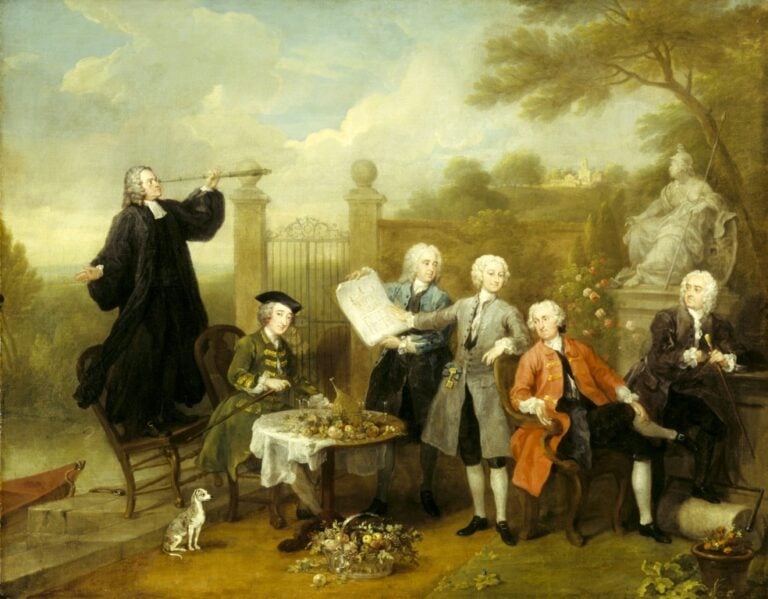 09 William Hogarth Ritratto di gruppo con Lord John Herv La vecchia Londra come la nuova Pechino. Pittura alla Fondazione Roma