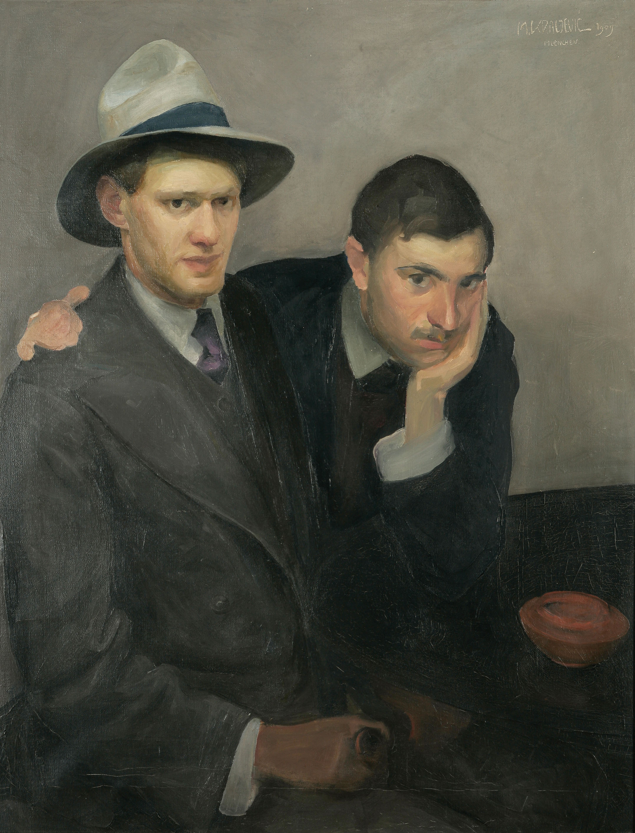 Miroslav Kraljević, Autoritratto con l’amico Olszewski, 1909 Artribune